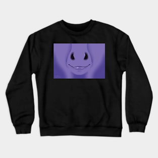 Purple Horse Face Crewneck Sweatshirt